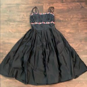 Black with Red Rose Trim